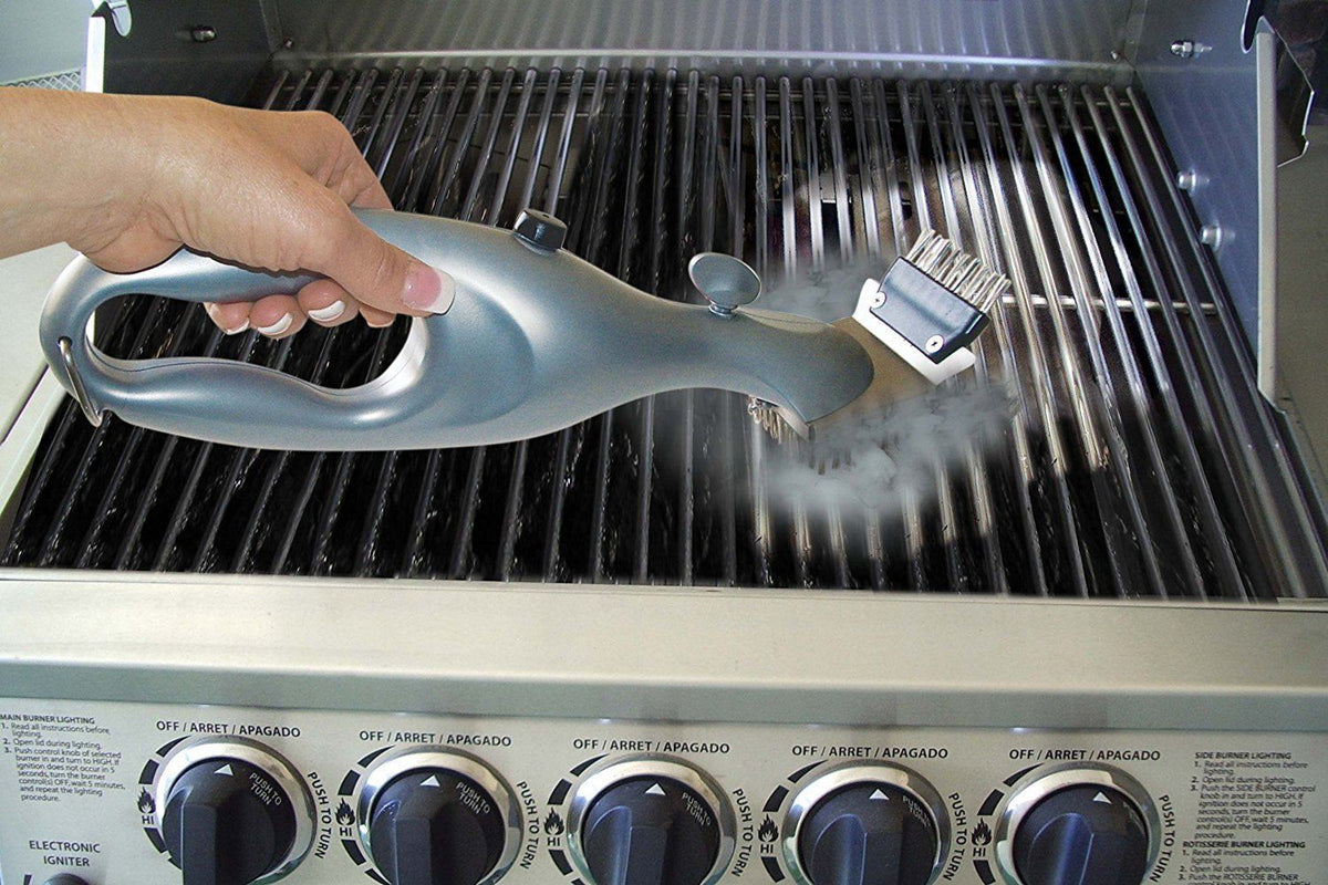 Ångrengörande grillborste