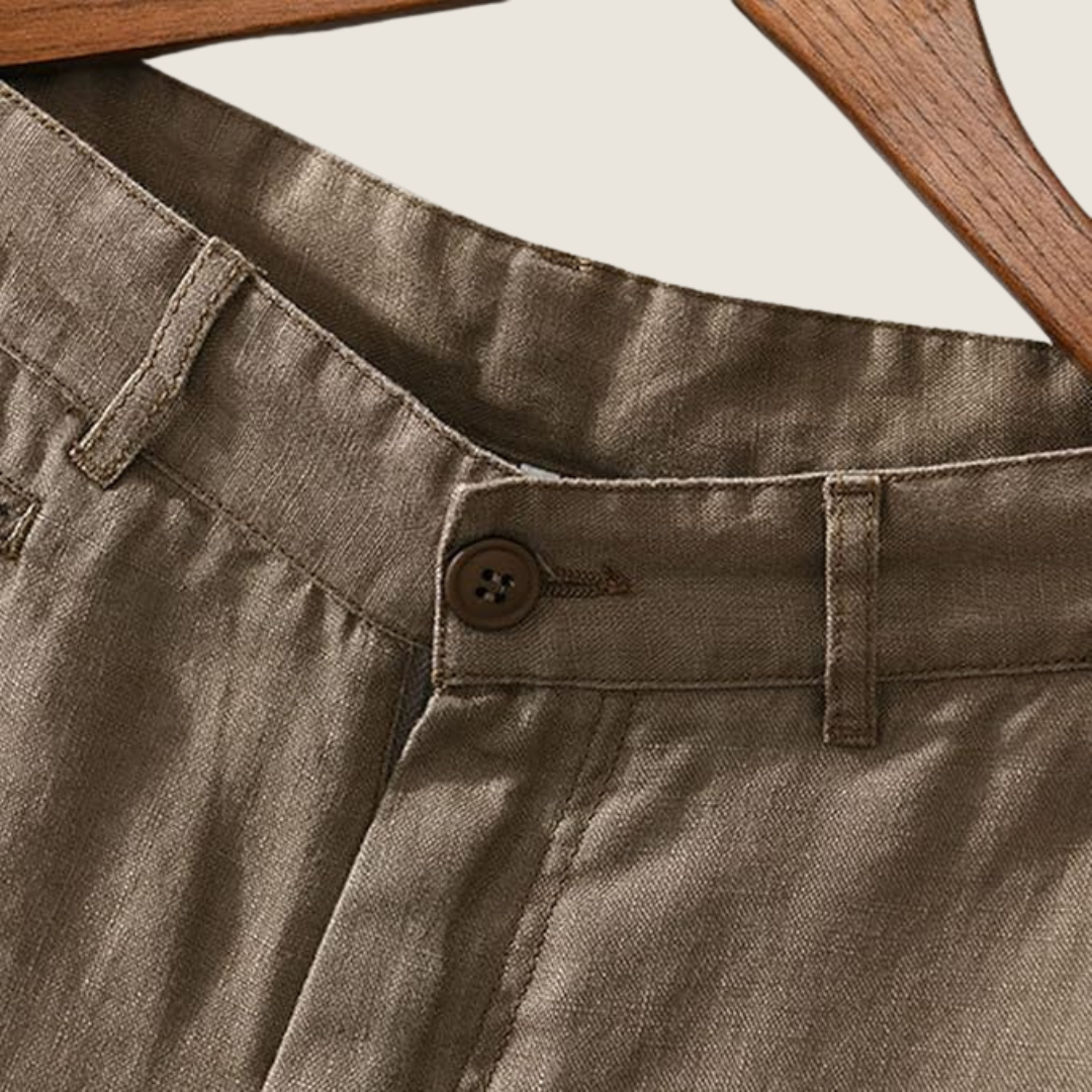 Casual shorts för herr med slät front
