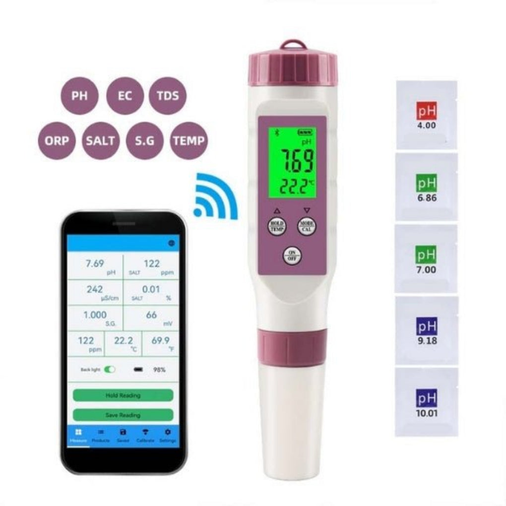 Digital vattenanalysator för pool – med stöd för smart app