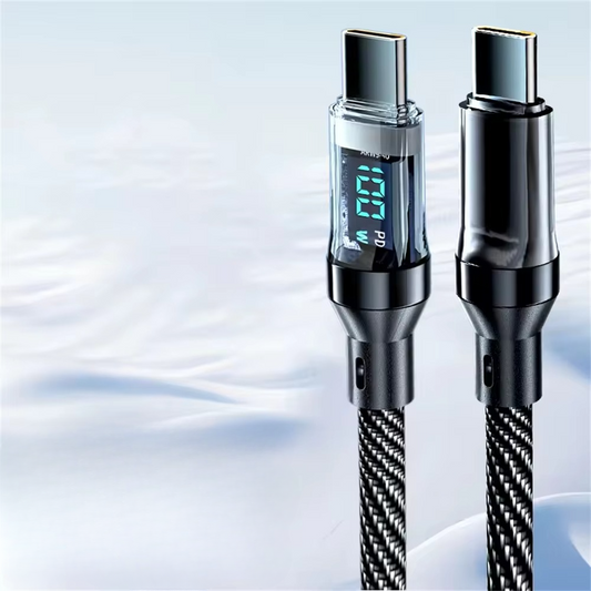 120 W Type-C-snabbladdningskabel med LED-display