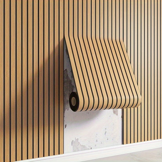 3D-väggpaneler — Trästruktur, Självhäftande baksida