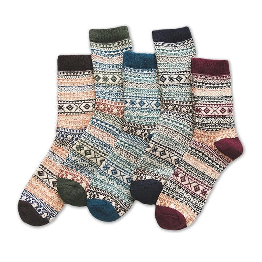 5-Pack ultravarma strumpor i skandinavisk design