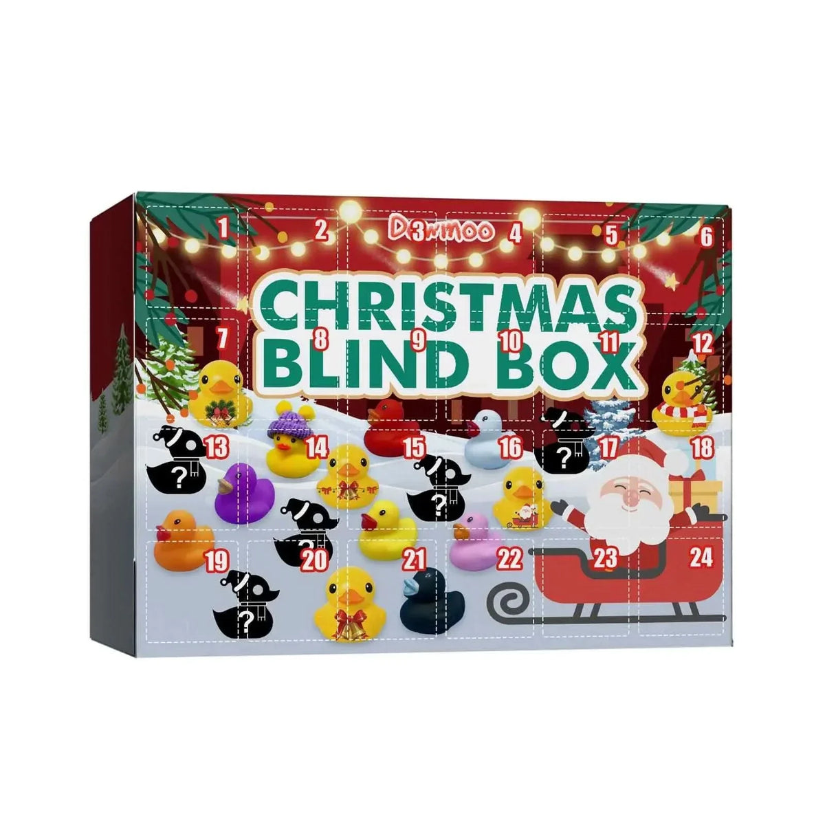Adventskalender med gummiankor