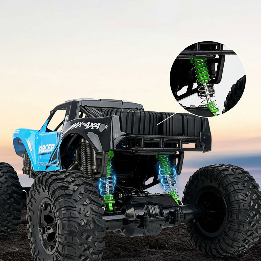 Amfibisk RC-monstertruck 4x4 med 2,4 GHz fjärrkontroll för all terräng