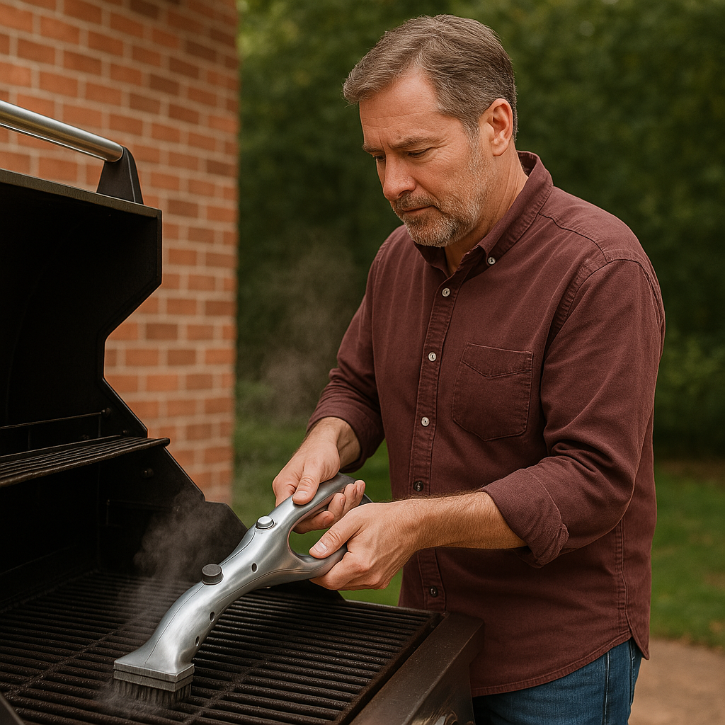 Ångrengöringsborste för grill
