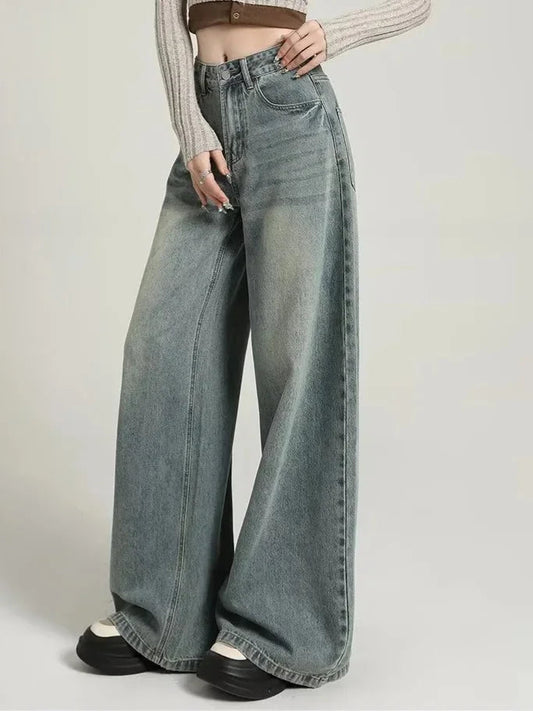 Baggy jeans för damer | Hög midja för fritid och vardag