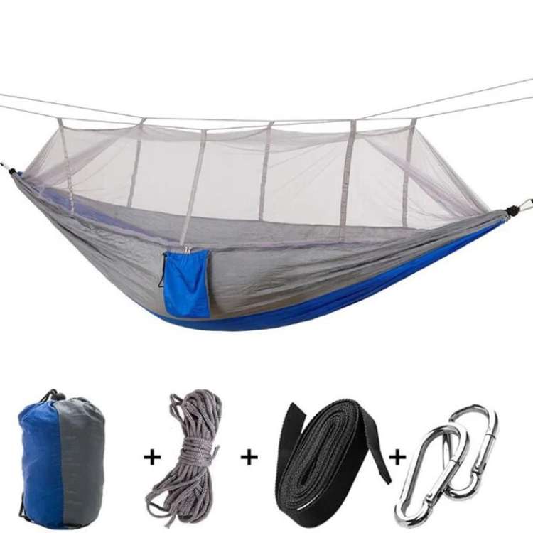 Bärbar hängmatta för camping med myggnät