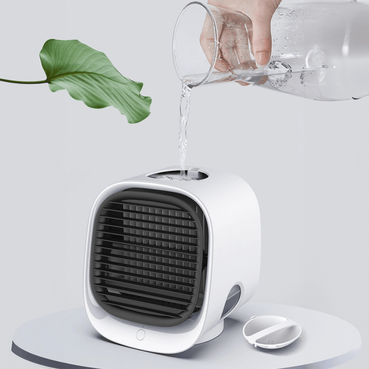 Bärbar mini-AC för bil med USB-anslutning