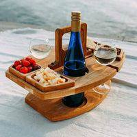 Bärbart vinbord i trä - Kompakt och elegant