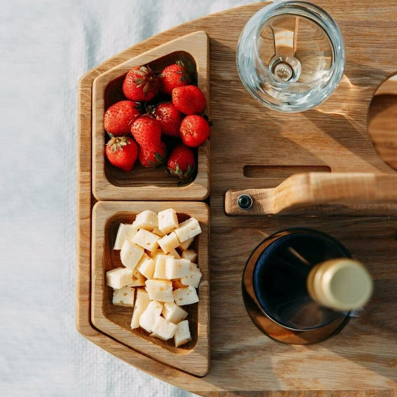 Bärbart vinbord i trä - Kompakt och elegant