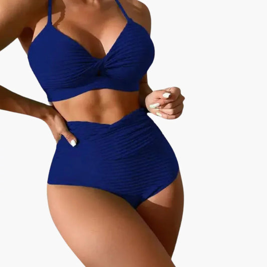 Bikiniset – tvådelat bikiniset för dam med hög midja och stil