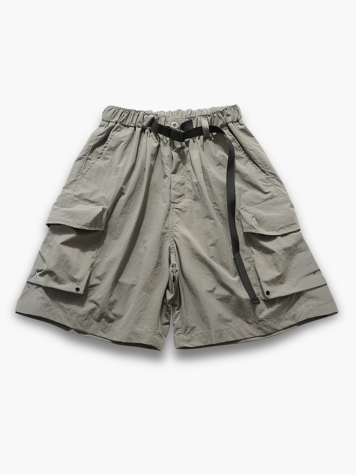 Cargoshorts för herrar med elastisk midja och integrerat bälte