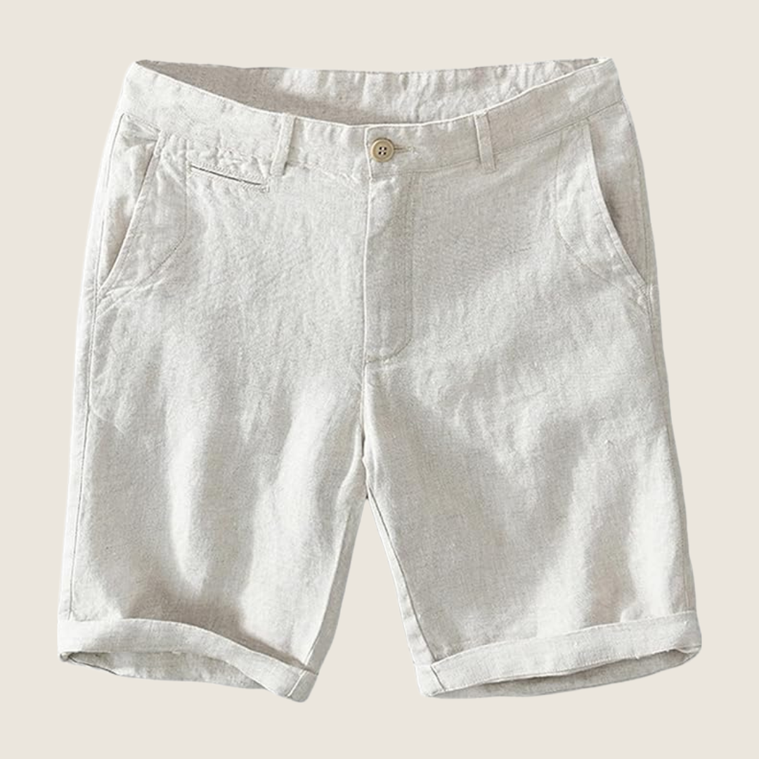 Casual shorts för herr med slät front