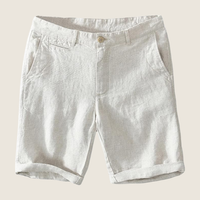 Casual shorts för herr med slät front