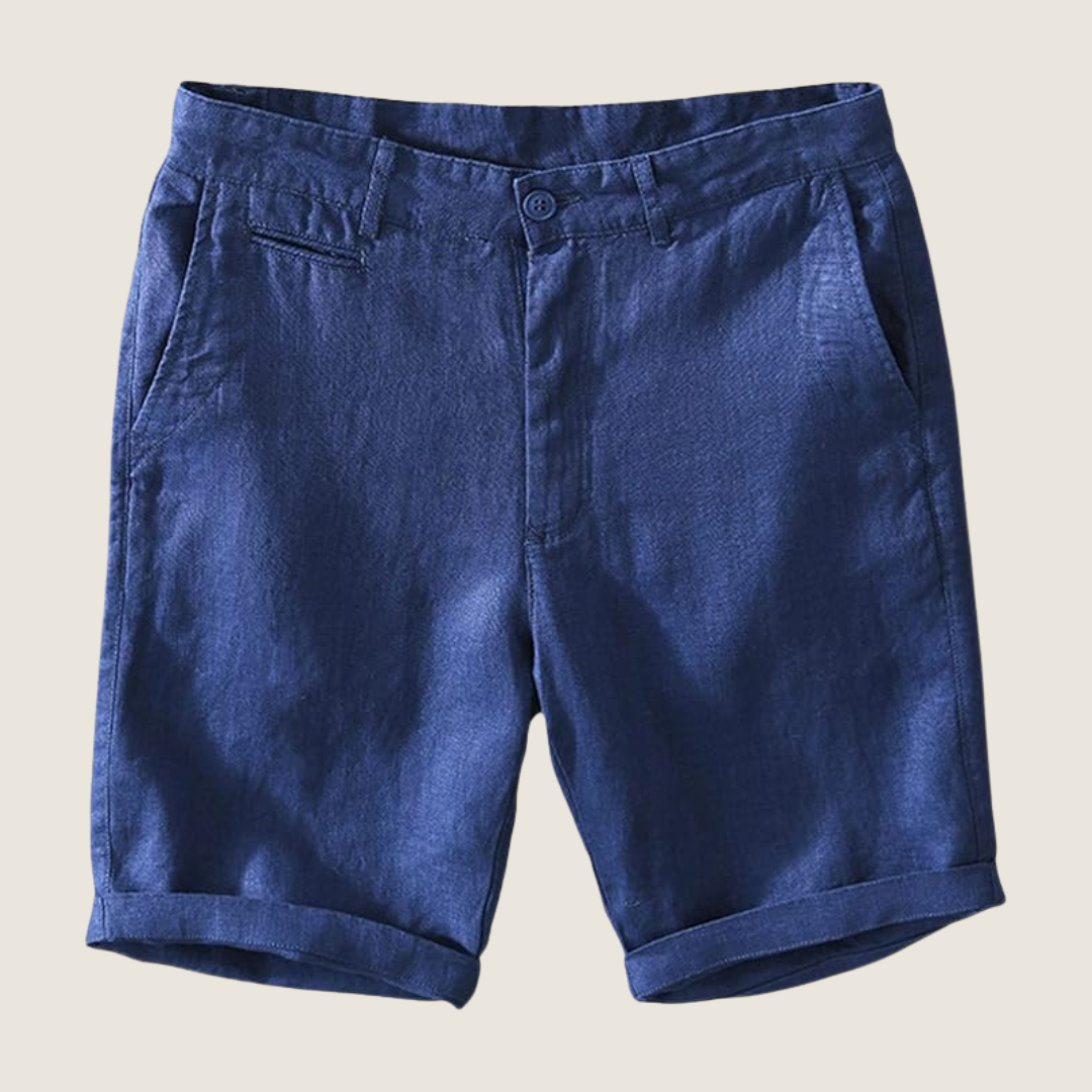 Casual shorts för herr med slät front