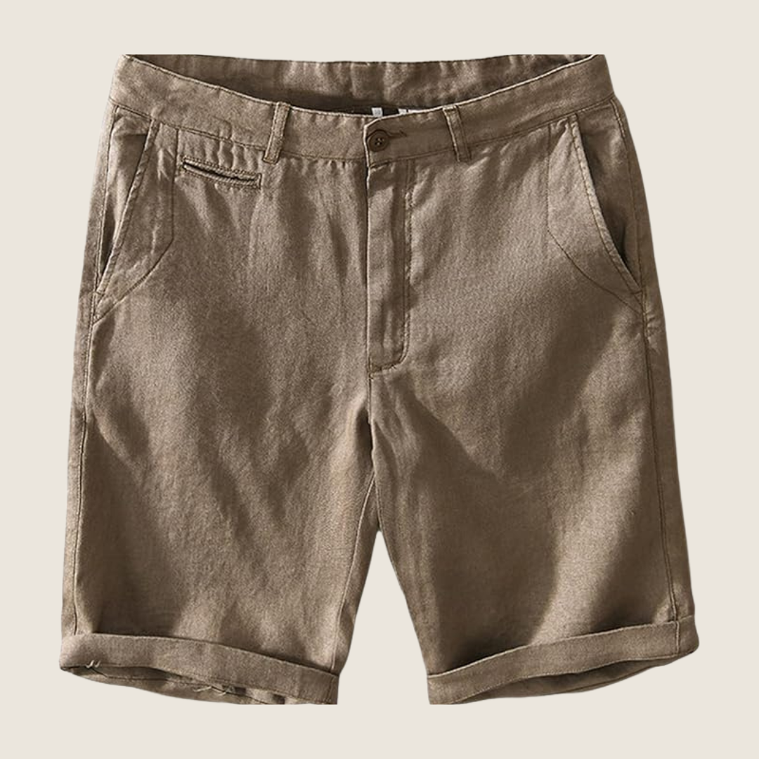 Casual shorts för herr med slät front