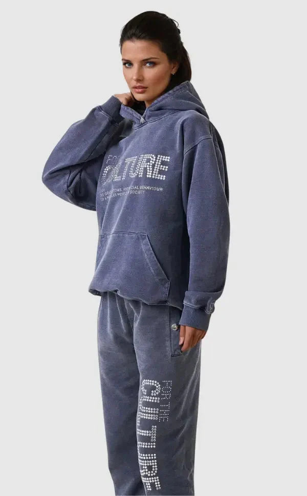 Culture-hoodie – Damhoodie med modernt kulturtryck