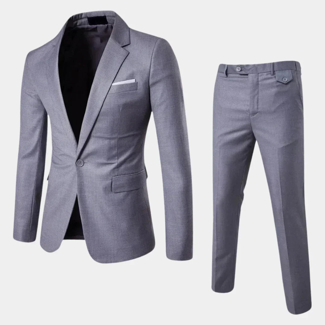 Elegant herrkostym med kavaj och byxor