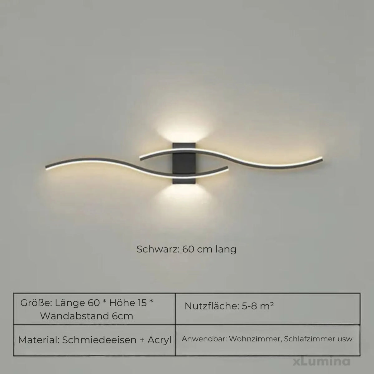 Elegant lineär vägglampa för moderna inomhusmiljöer, diskret accentbelysning för väggmontering