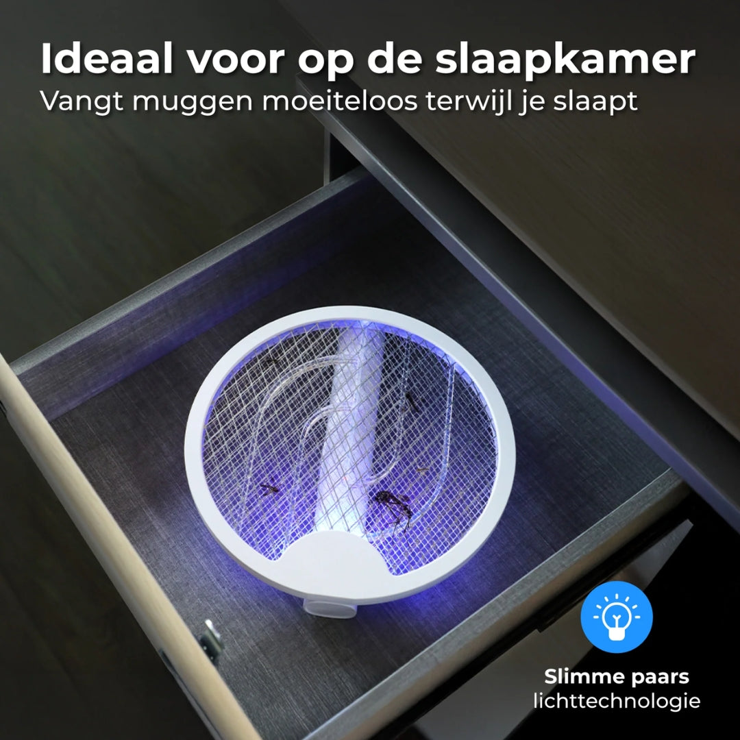 Elektrisk Flugsmälla - 2-i-1 med UV-Lampa