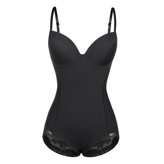 Formande bodysuit med spetskant för dam