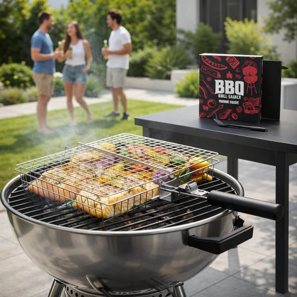 Grillkorg i rostfritt stål | Jämn värmefördelning