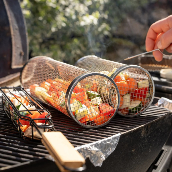 Grillkorg – slipp mat som faller genom gallret