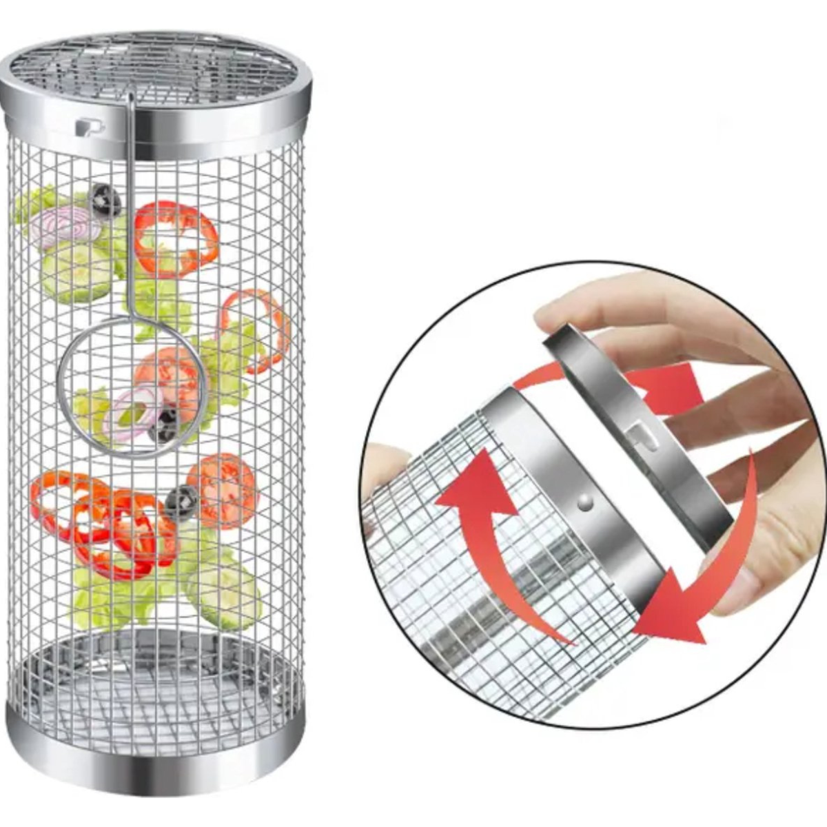 Grillkorg – slipp mat som faller genom gallret