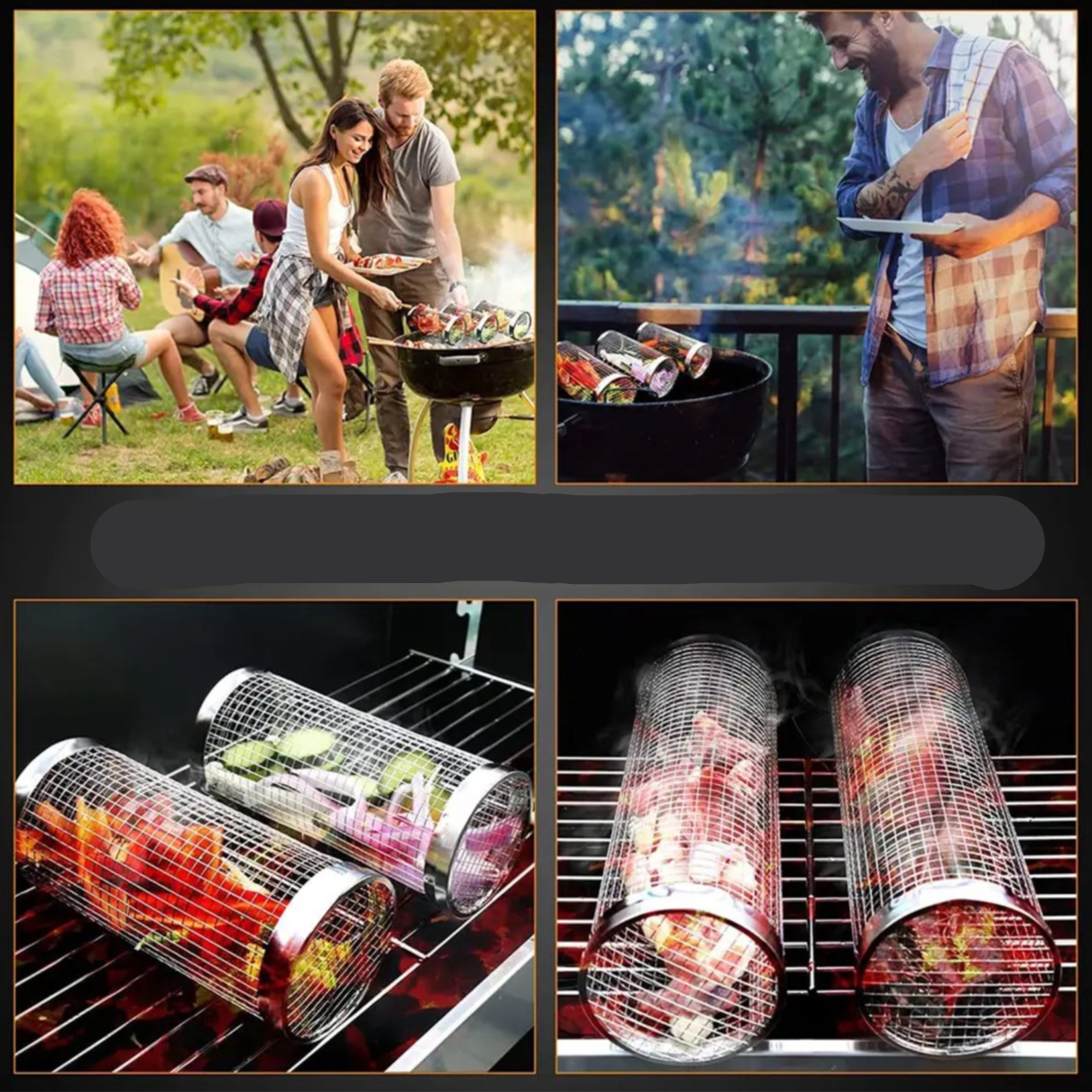 Grillkorg – slipp mat som faller genom gallret