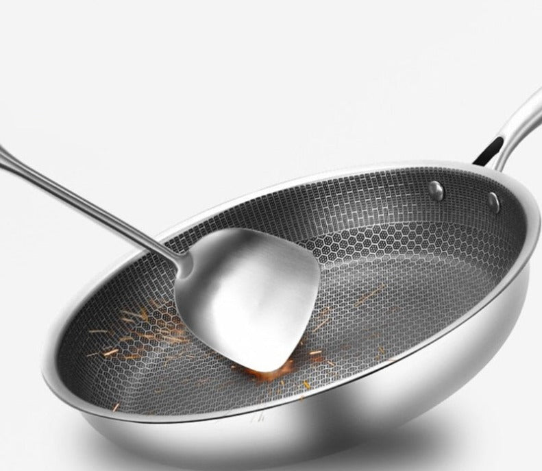 Hexagonal stekpanna i rostfritt stål