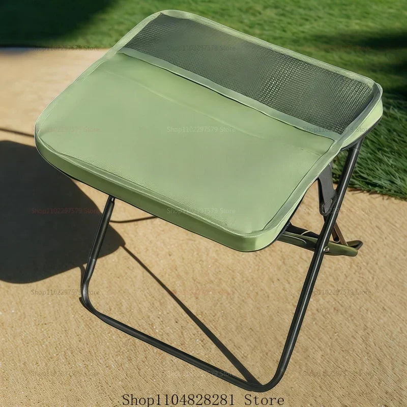 Hopfällbar trebent campingstol