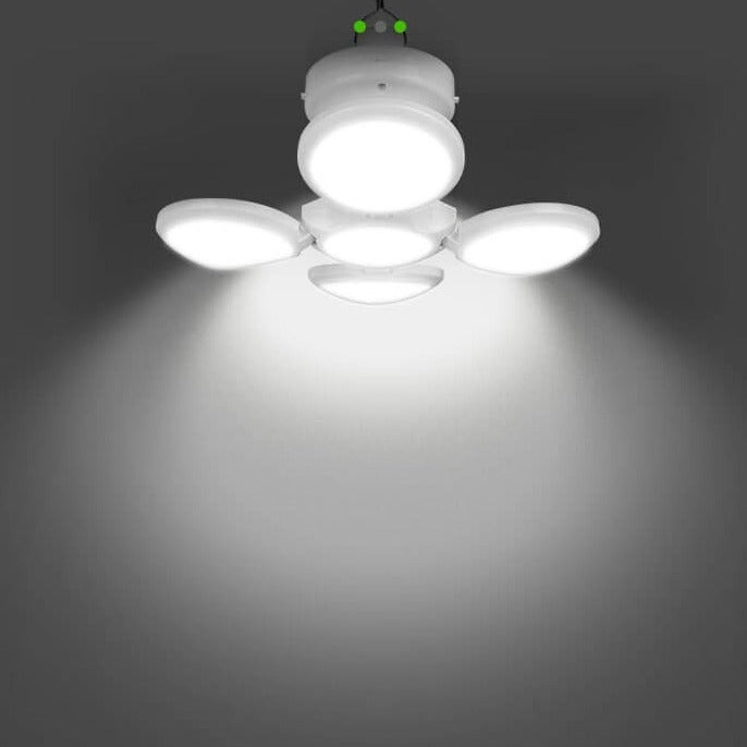 Ihopfällbar solcellsdriven LED-lampa