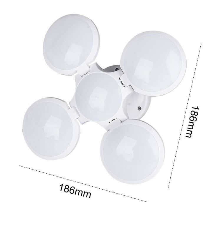 Ihopfällbar solcellsdriven LED-lampa