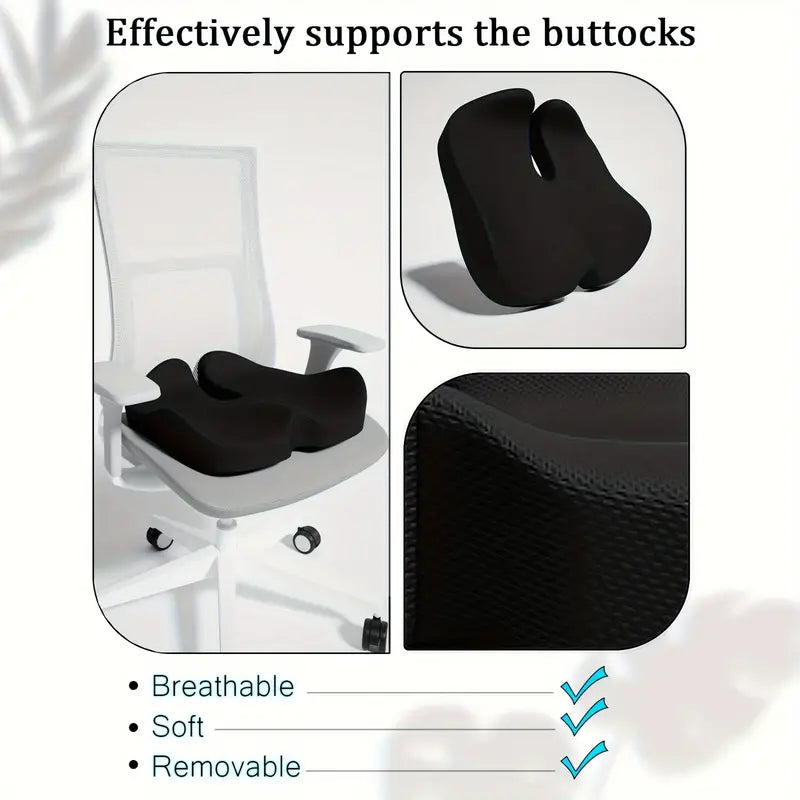 Justerbar komfortabel kontorsstolsdyna i memory foam