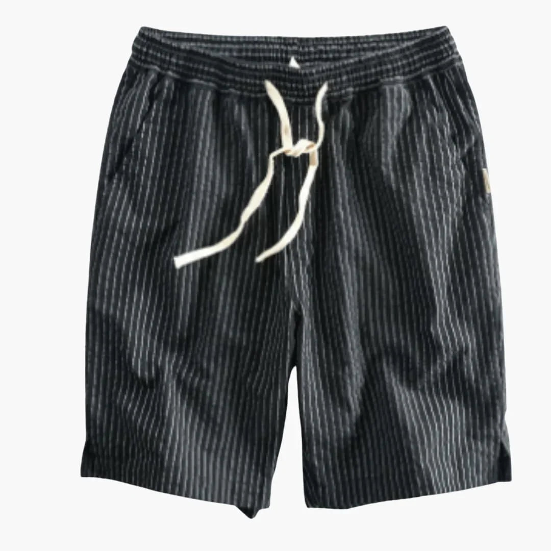 Knälånga sommarshorts för herr med elastisk midja
