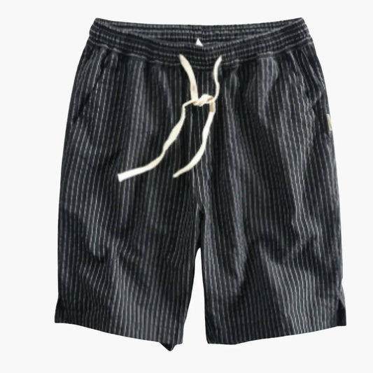 Knälånga sommarshorts för herr med elastisk midja