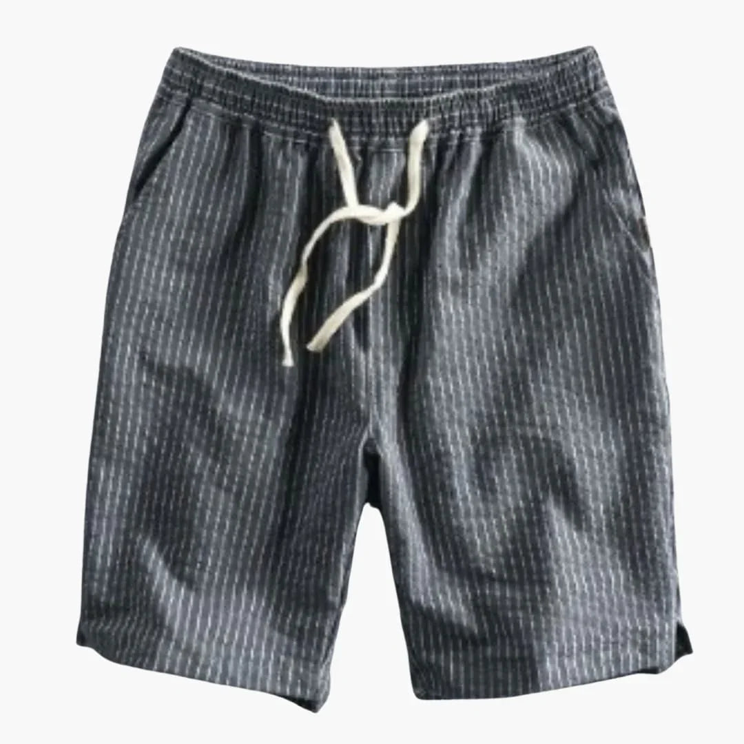 Knälånga sommarshorts för herr med elastisk midja