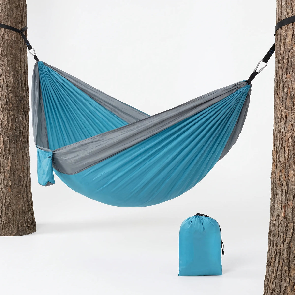 Kompakt dubbelhängmatta för camping