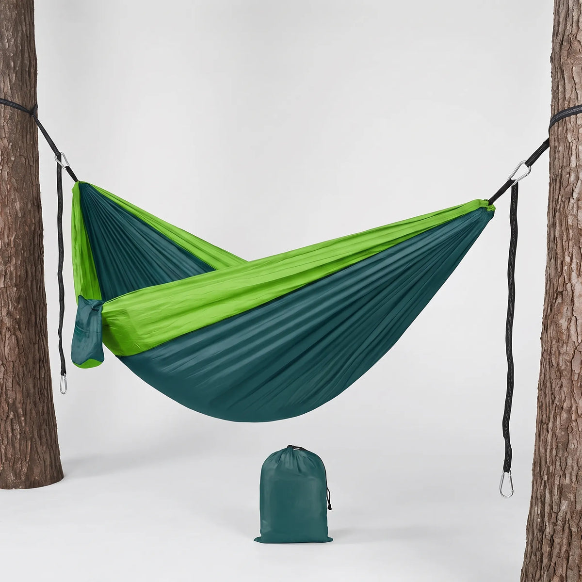 Kompakt dubbelhängmatta för camping
