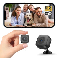 Kompakt wi-fi-miniövervakningskamera med rörelsedetektering och Full HD 1080P