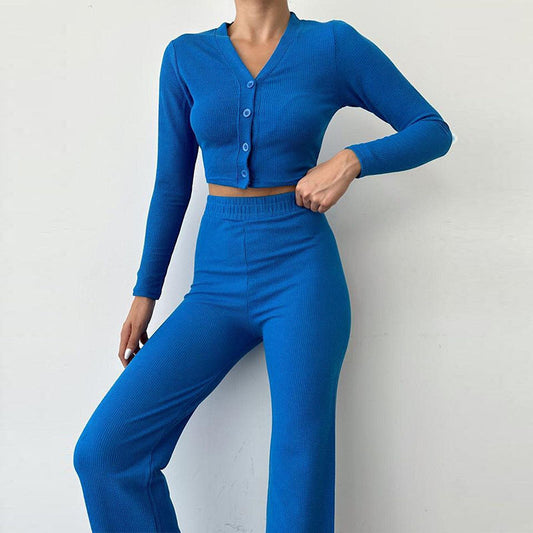 Loungewear-set för damer | Tvådelat mjukisset för hemmet och avkopplande dagar
