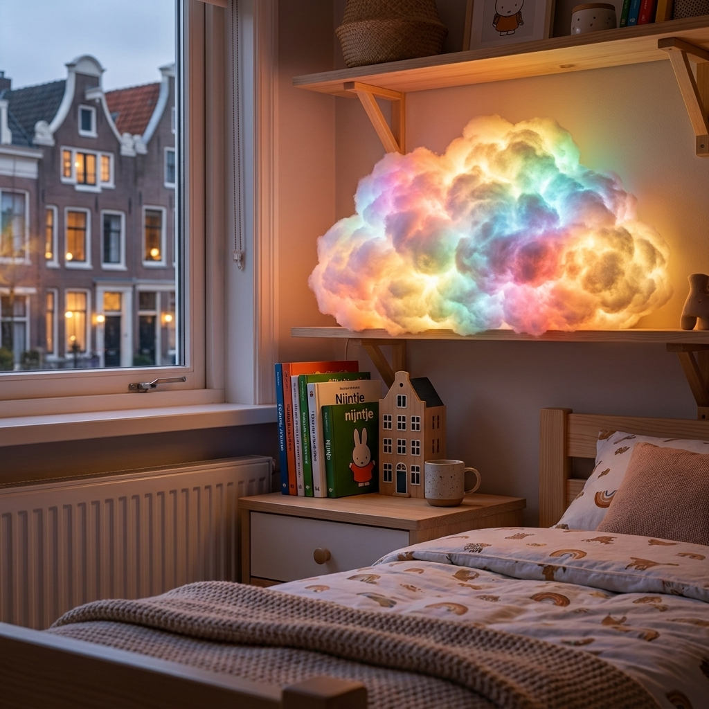 Lysande molnbordslampa