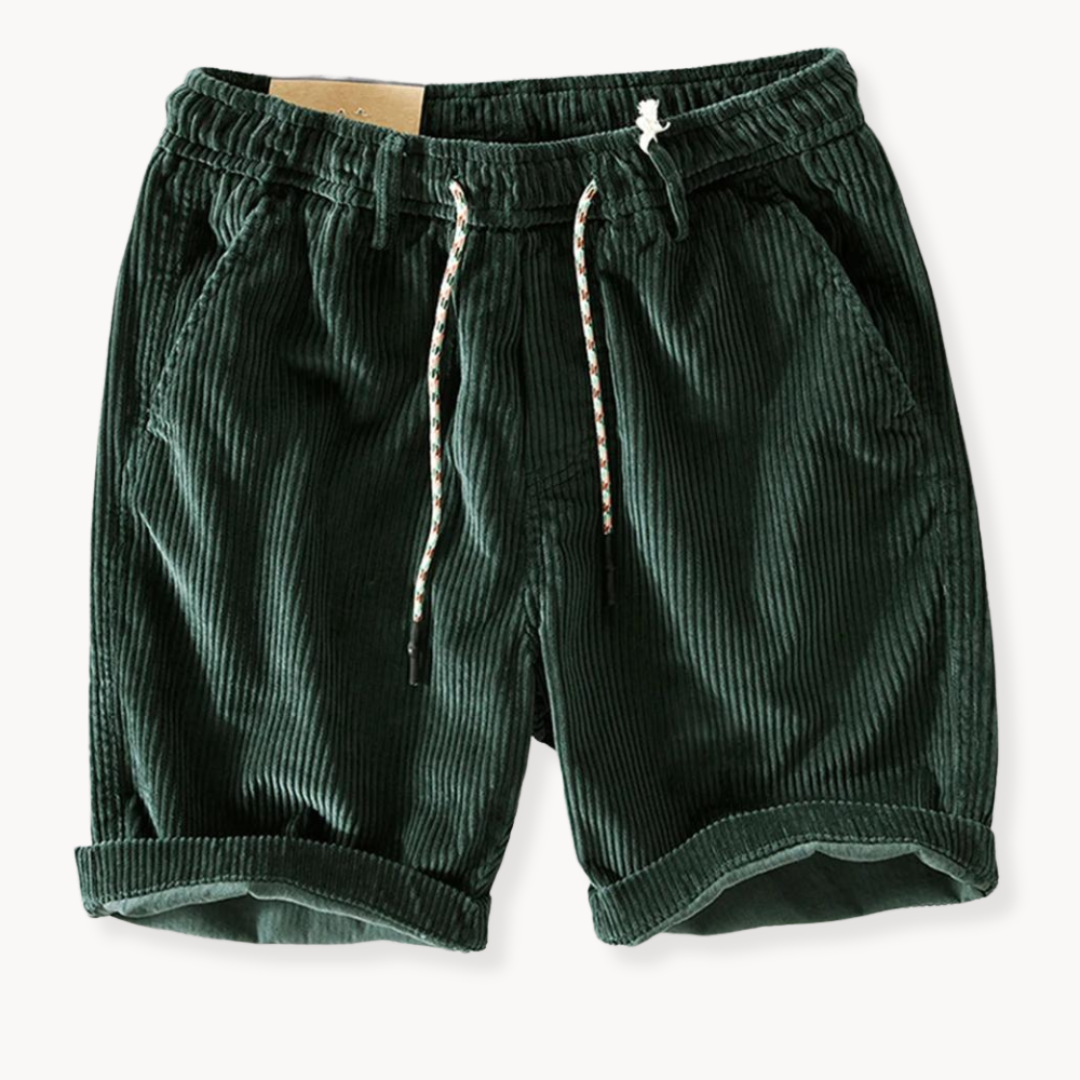 Manchester-shorts med dragsko för herrar