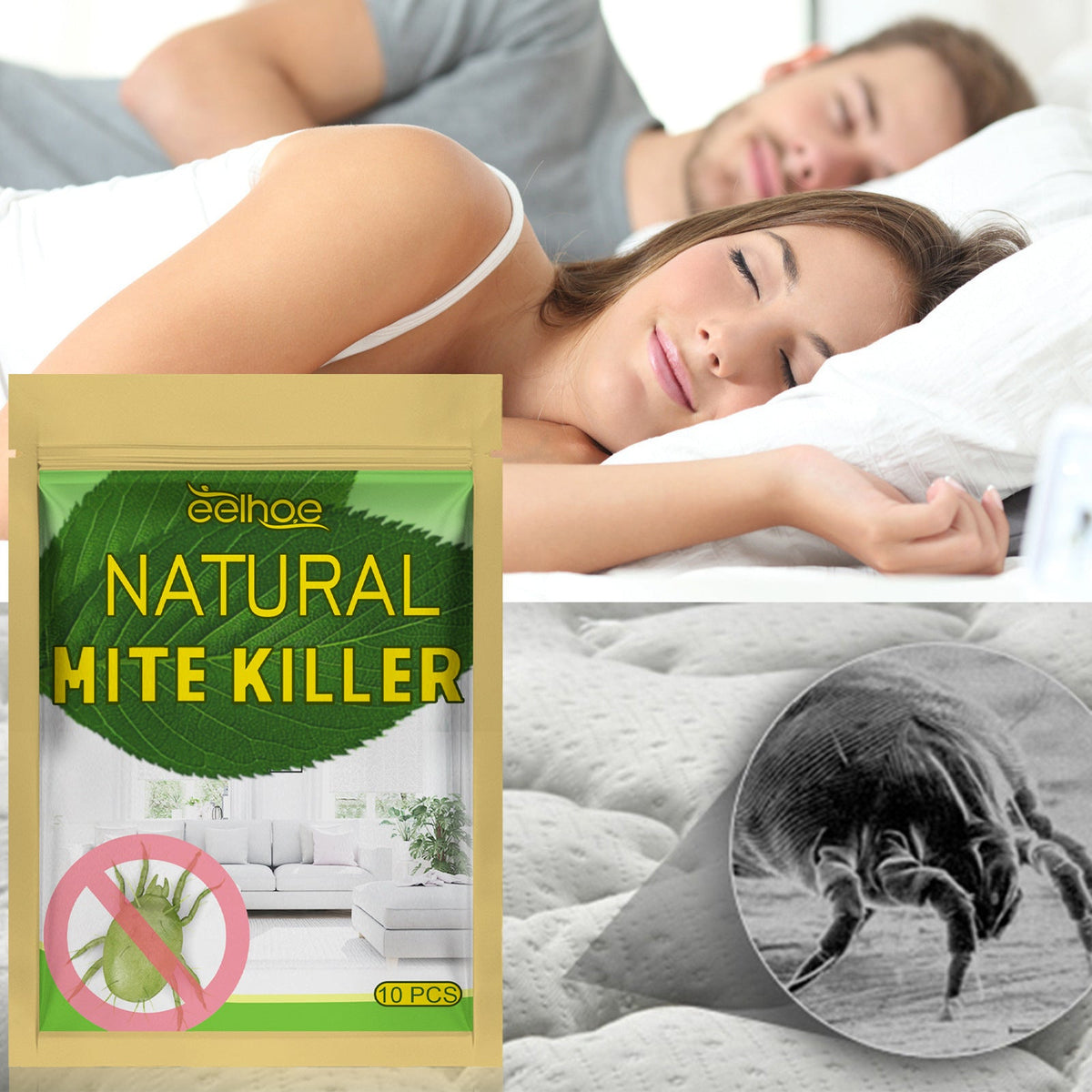 Naturlig kvalsterdödare för hemmet