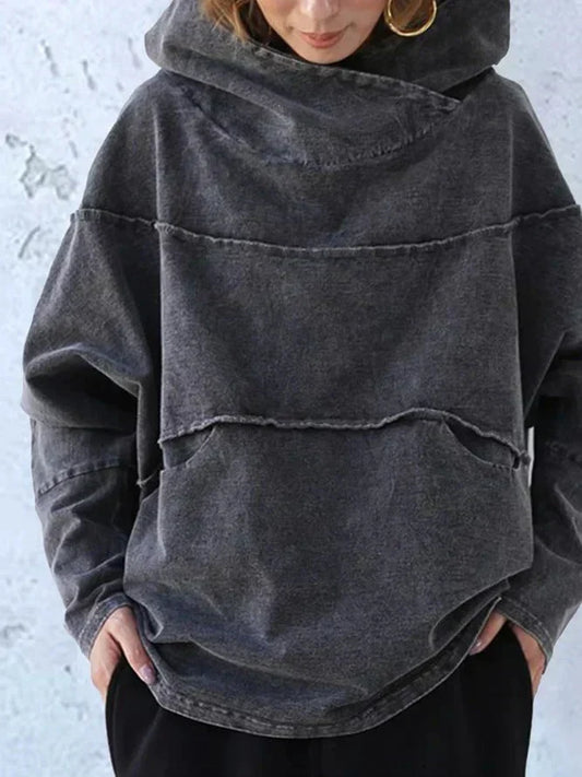 Oversized huvtröja för damer