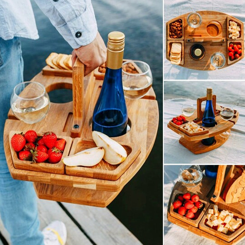 Picknickbord - Bärbart vinbord