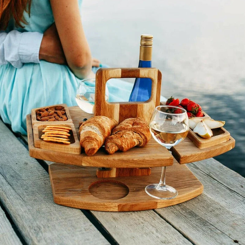Picknickbord - Bärbart vinbord