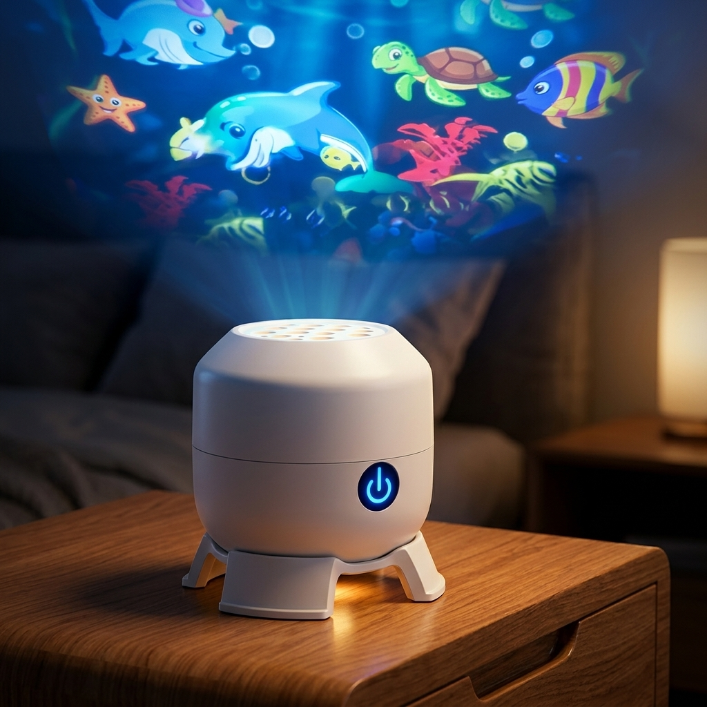 Projektorlampa för tak med havs- och högtidstema