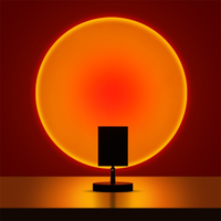 Retro solnedgångs-LED-bordslampa