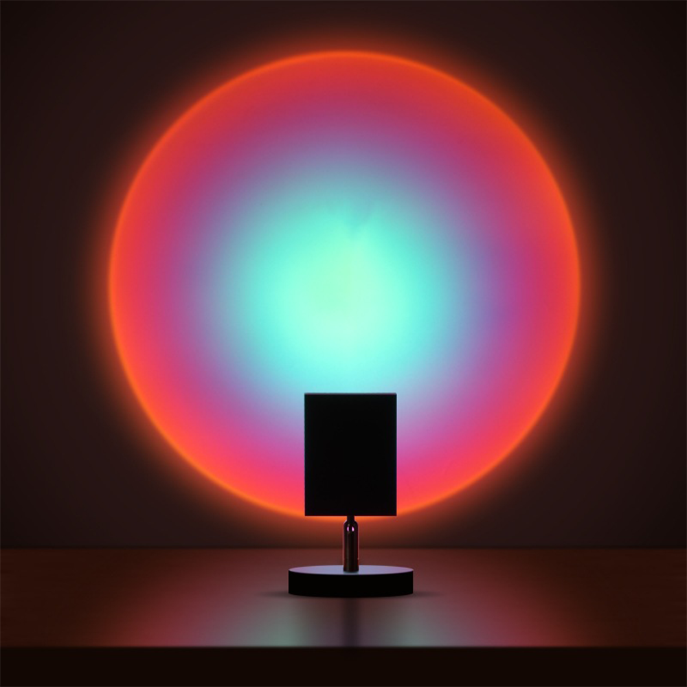 Retro solnedgångs-LED-bordslampa